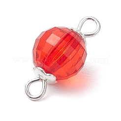 Acryl quadratisch geschnittene runde Glieder Verbindungsstück Charms&nbsp;PALLOY-JF02781