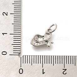 Pendentifs en laiton zircon cubique transparent&nbsp;KK-L225-019P