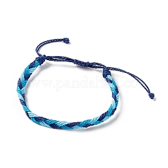 Set di braccialetti di perline intrecciati in plastica a 3 pezzi&nbsp;BJEW-B065-08C