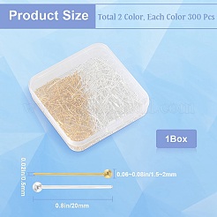 600 Stück 2 Farben Schmuckzubehör&nbsp;KK-SP0001-70A
