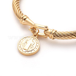 Charm-Armreifen aus 304 Edelstahl&nbsp;X-BJEW-L642-27G