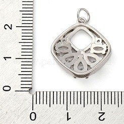 Colgante micropavé cubic zirconia de latón&nbsp;KK-P308-69P