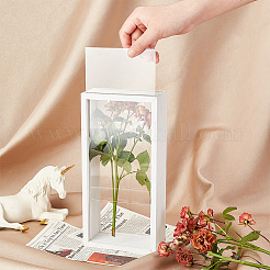 Rechteckige Ausstellungenboxen aus Holz&nbsp;CON-WH0095-30A
