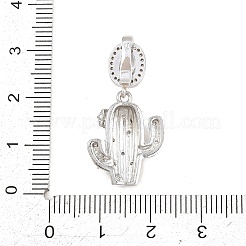 Pendentifs en laiton zircon cubique transparent&nbsp;KK-Z151-12P-01