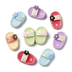 60 Stück 10 Farben undurchsichtige Harz-Cabochons&nbsp;CRES-CJ0001-75