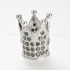 Perline zirconi micro pave  in ottone&nbsp;ZIRC-S053-YS009B-1