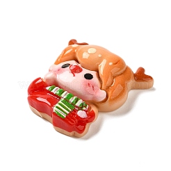 Weihnachtsserie süße opake Harz Decoden Cabochons&nbsp;RESI-B026-02F