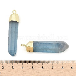 Pendentifs pointus en cristal de quartz naturel&nbsp;G-P253-03G-10