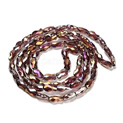 Chapelets de perles en verre électroplaqué&nbsp;EGLA-P066-01A-AB13