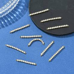 Verbindungsanhänger mit durchsichtigem Zirkonia-Pavé aus Messing&nbsp;XGRQ3P478-640G