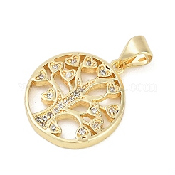 Porte micro ouvrent pendentifs zircone cubique en laiton de placage&nbsp;LS-KK-H509-20G-03