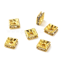 Messing Strass Zwischen perlen&nbsp;KK-I362-01C-01G