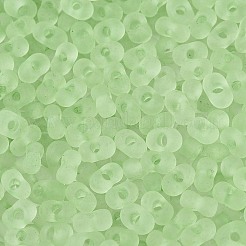 Perles de rocaille en verre transparent dépoli fgb&nbsp;SEED-N013-06A-08