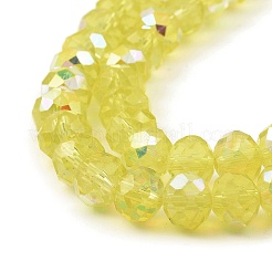 Peinture de cuisson perles de verre transparentes brins&nbsp;DGLA-A034-J8mm-B05