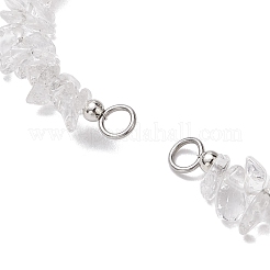 Fabrication de bracelets tressés en nylon avec des perles en cristal de quartz naturel&nbsp;AJEW-JB01296-09