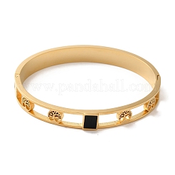 PVD-Vakuumplattierte Armreifen aus Edelstahl 304 für Damen&nbsp;BJEW-F474-36G