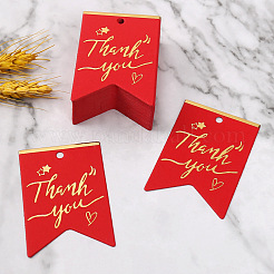 100 Stück Heißpräge-Dankeschön-Geschenkanhänger aus Papier&nbsp;CDIS-A007-01B