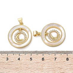 Colgante micropavé cubic zirconia de latón&nbsp;KK-U070-02F-G