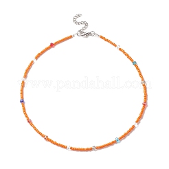 Glasperlenkette für Frauen&nbsp;NJEW-JN04258