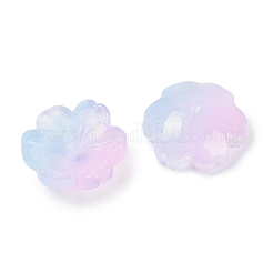 Tappi di perle di vetro con vernice spray trasparente&nbsp;GLAA-H035-04F
