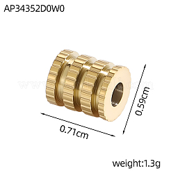 304 Edelstahlperlen&nbsp;STAS-OY019-80G