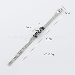 Bracelet de montre punk en acier inoxydable 304 pour homme&nbsp;ZQ0650