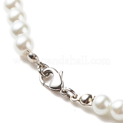 Collana di perle tonde di perle di vetro da donna&nbsp;NJEW-JN03903