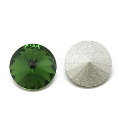 Cabochons en verre avec strass de dos avec point&nbsp;RGLA-T086-10mm-20