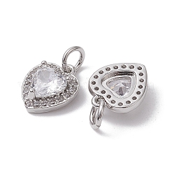Ciondoli con micro pavé in ottone per San Valentino&nbsp;KK-K360-23P