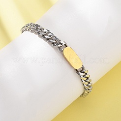 667 Edelstahl-Ovalgliederarmbänder&nbsp;BJEW-F529-11GP