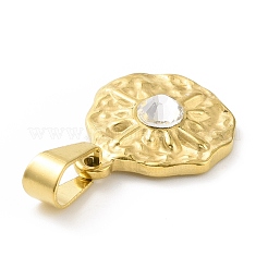 Acero inoxidable 304 con revestimiento al vacío de PVD y colgantes de rhinestone.&nbsp;STAS-G261-16G-A