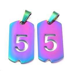 Pendentifs en acier inoxydable 304 avec placage ionique (IP)&nbsp;STAS-O127-A05