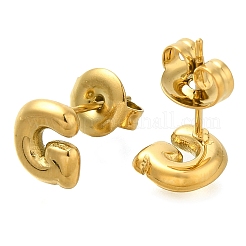 Pendientes de botón de acero inoxidable 304&nbsp;EJEW-I316-01G-G