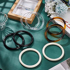8 Stück 4 Farben PVC geflochtene Taschengriffe&nbsp;DIY-PH0022-36