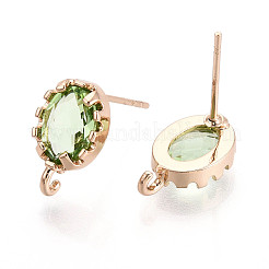 Accessoires de clous d'oreilles en laiton&nbsp;KK-S365-004E