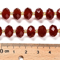 Natürlichen Karneol-Perlen Stränge&nbsp;G-P573-A65-10x6mm