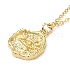 Collane con ciondoli in ottone da donna&nbsp;LS-NJEW-B092-05G