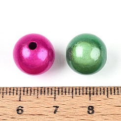 Sprühen gemalte Acrylperlen-Spitzlackiert&nbsp;MACR-Q154-12mm-01M-01