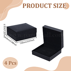 Kunststoff-Verpackungsboxen für Manschettenknöpfe&nbsp;CON-WH0100-52