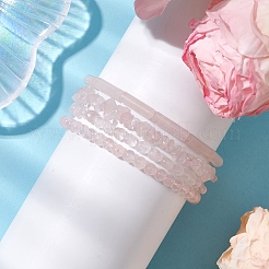 Ensembles de bracelets extensibles en perles de quartz rose naturel&nbsp;BJEW-JB10783