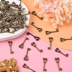 Tibetische Stil Anhänger & Charms&nbsp;TIBEB-A102095-AB-FF
