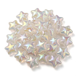 Placcatura uv arcobaleno iridescente imitazione gelatina perline acriliche&nbsp;OACR-C007-07D