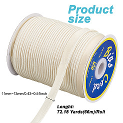 Garniture de couvercle en cordon satiné polyester 66 m&nbsp;SRIB-WH0011-187D