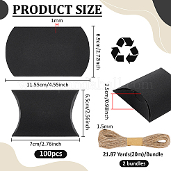 100 Stück Geschenkboxen aus Kartonpapier mit Süßigkeitenkissen&nbsp;CON-BC0008-15A
