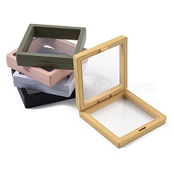 5 Stück quadratische transparente Schmuck-Displaybox aus PE-Dünnschicht-Aufhängung&nbsp;CON-FS0001-19D
