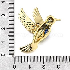 Ottone micro spianare pendenti zirconi&nbsp;KK-S523-10G