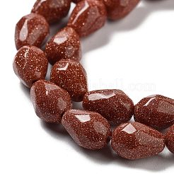 Chapelets de perles en goldstone synthétique&nbsp;G-P520-B26-01