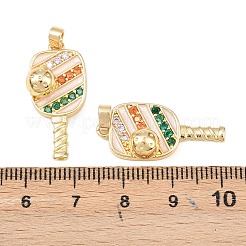 Colgante micropavé cubic zirconia de latón&nbsp;KK-C248-04G-02