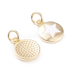 Messing Emaille Anhänger / charms&nbsp;KK-F814-20G