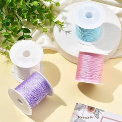 4 Rolle 4 Farben runde Nylonschnur mit chinesischem Knoten&nbsp;NWIR-FS0001-06A